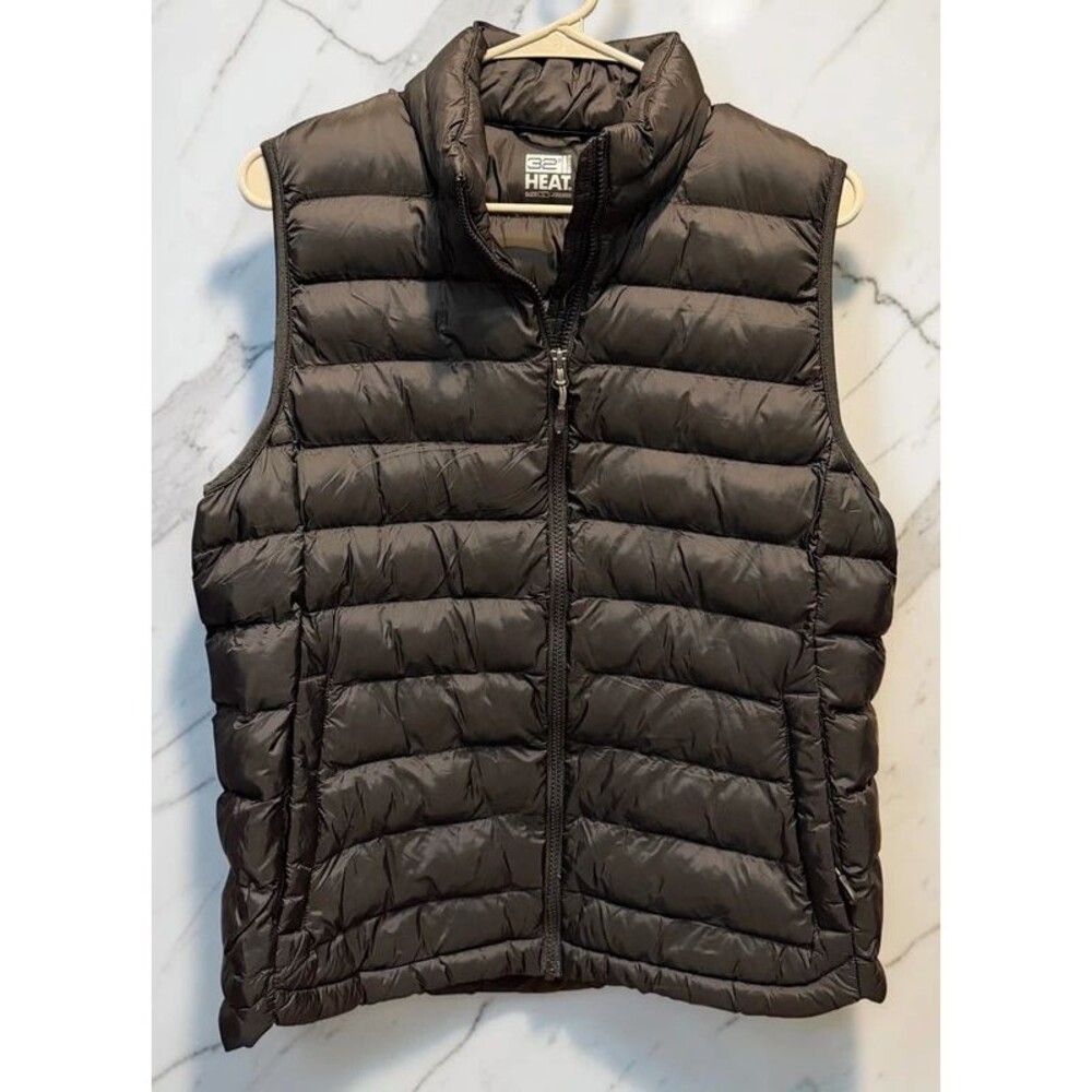 Puffer Vest 32 Degrees Heat Men's Large Soft Black Great for Men or Women